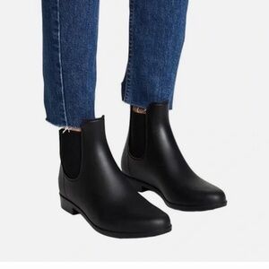 Sam Edelman Tinsley Chelsea Ankle Boots 13M Womens Black Rain Booties Waterproof